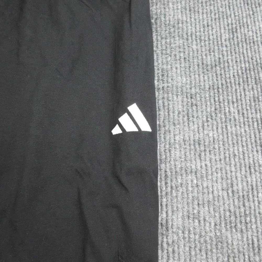 Adidas Pants Mens XL Black Tapered Track Drawstring Pockets 34x30* NWT